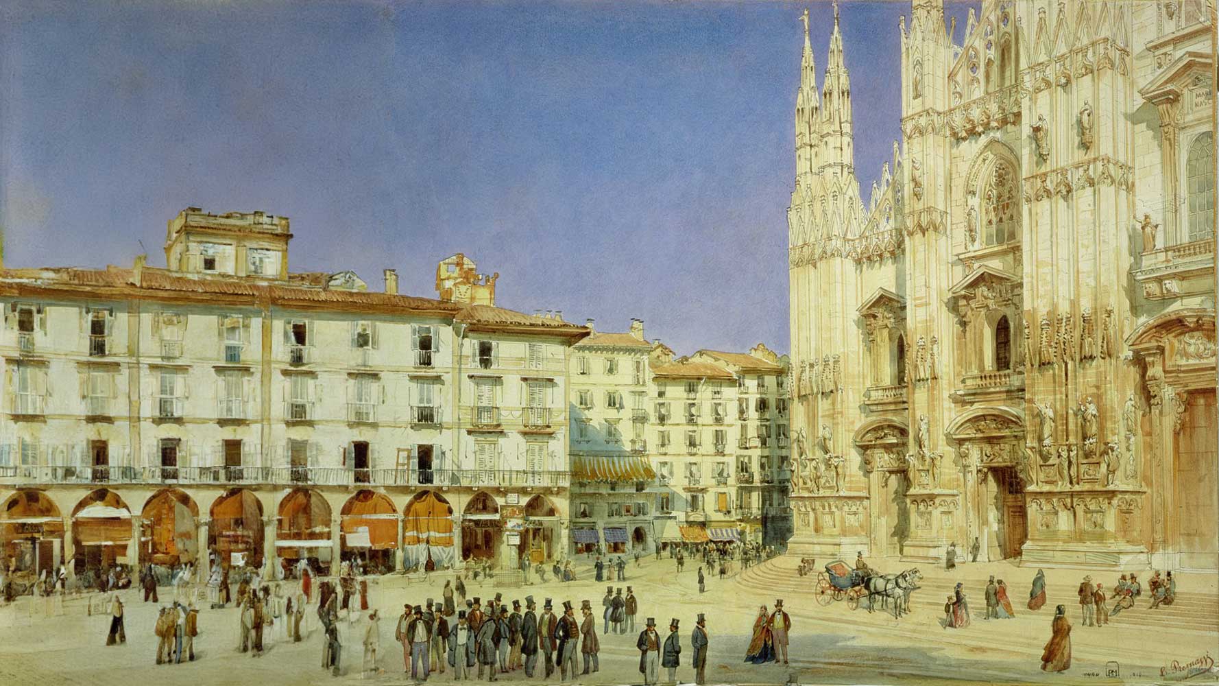 Regina Margherita in carrozza in una fotografia storica