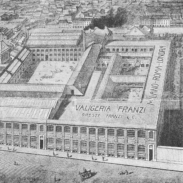 Fabbrica storica Franzi vista dall'alto