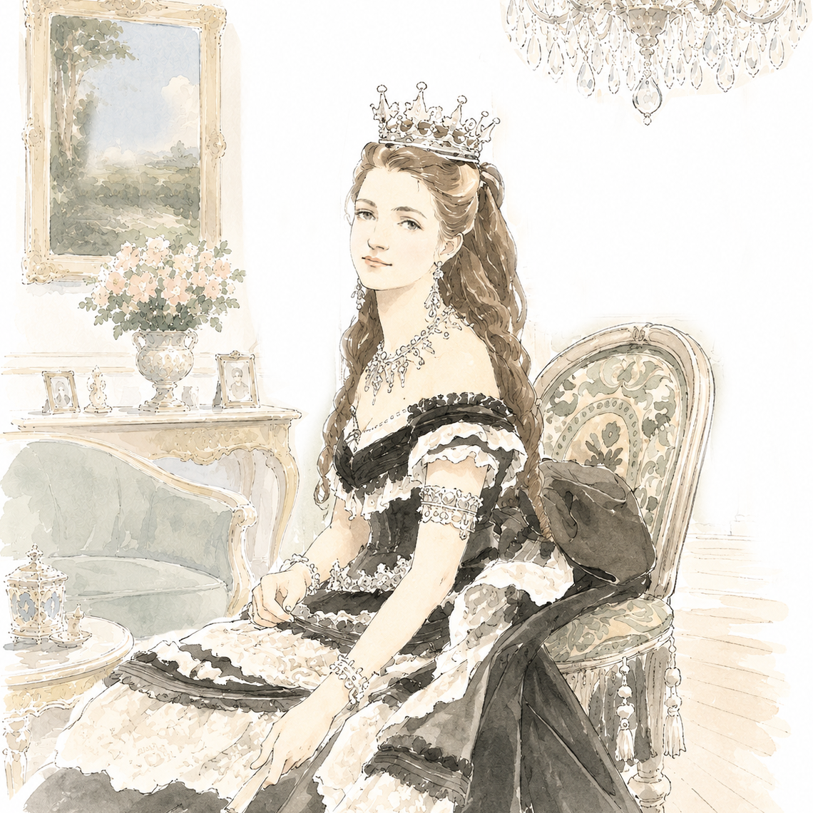 Ritratto della Regina Margherita di Savoia