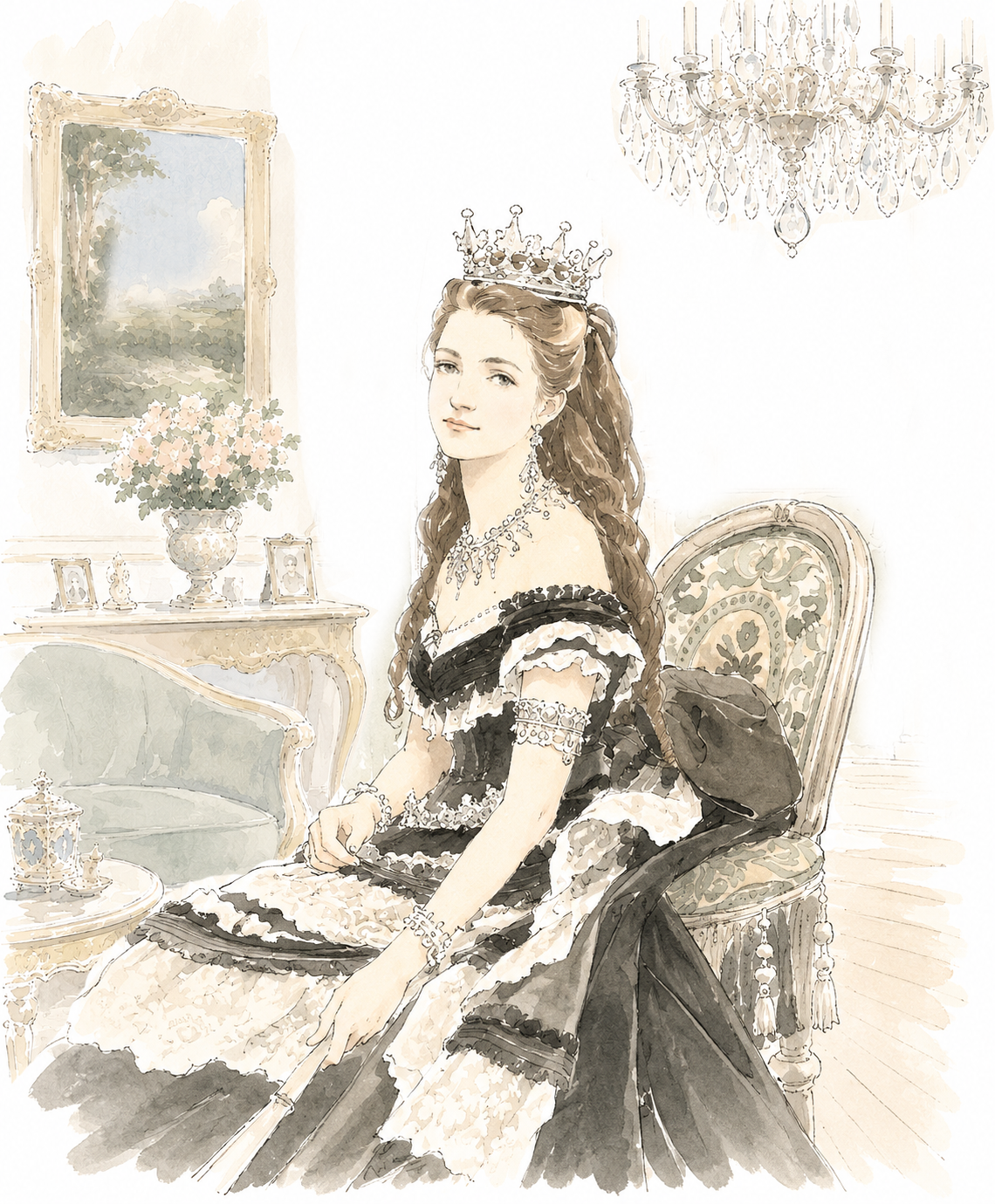 Ritratto della Regina Margherita di Savoia