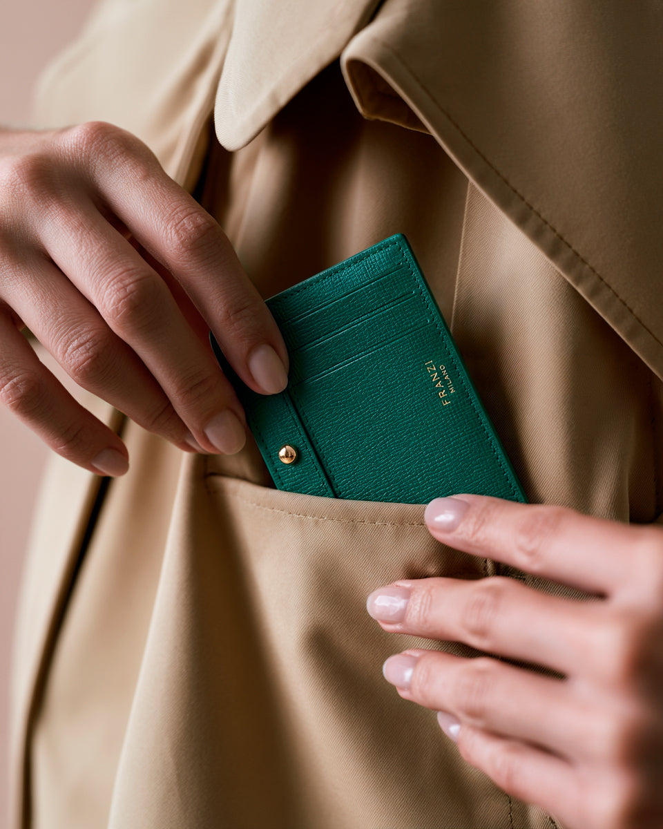 Card holder Franzi rosa e azzurro