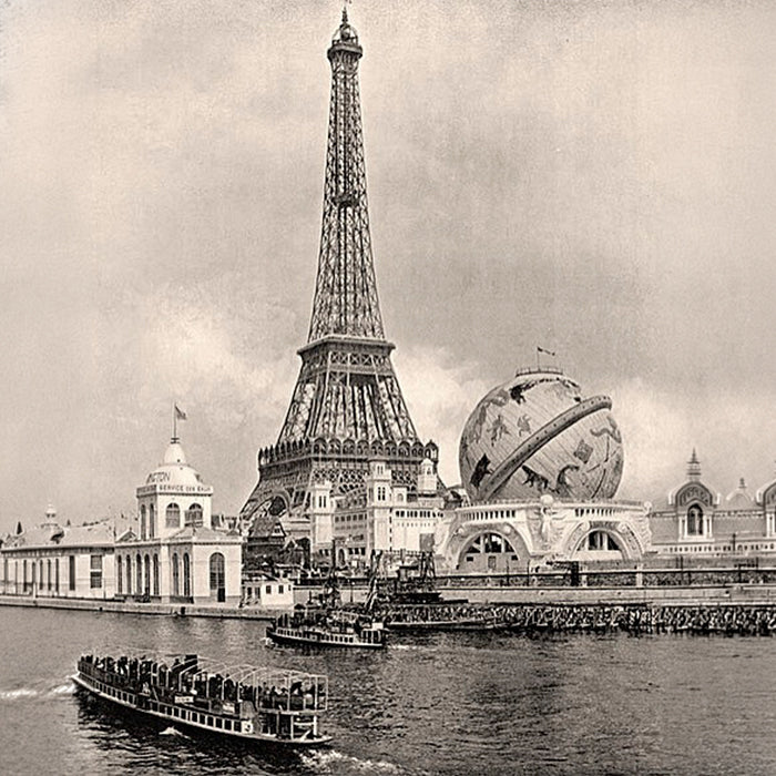 Esposizione Universale di Parigi del 1900 con Torre Eiffel